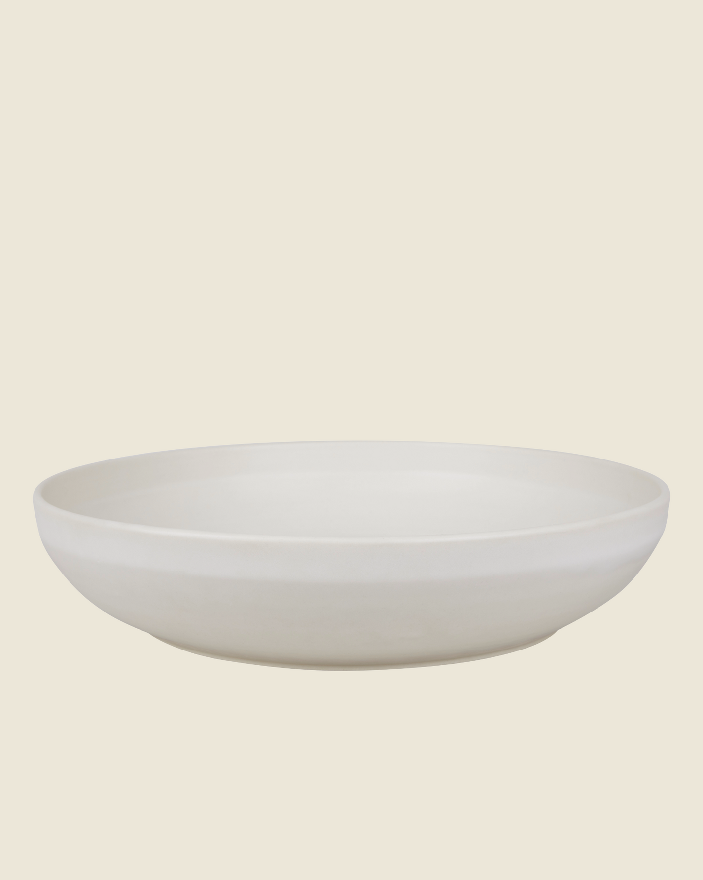 Otto Ceramic Shallow Bowl | Natural | XL