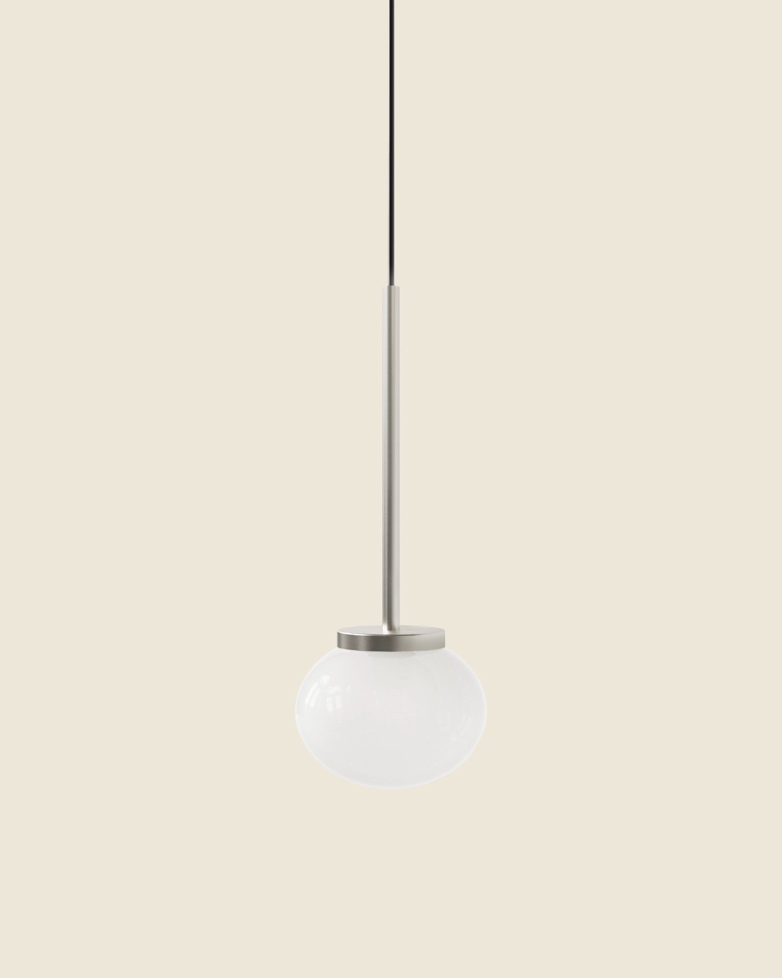 Ovoid Pendant Light | Stainless Steel | Single