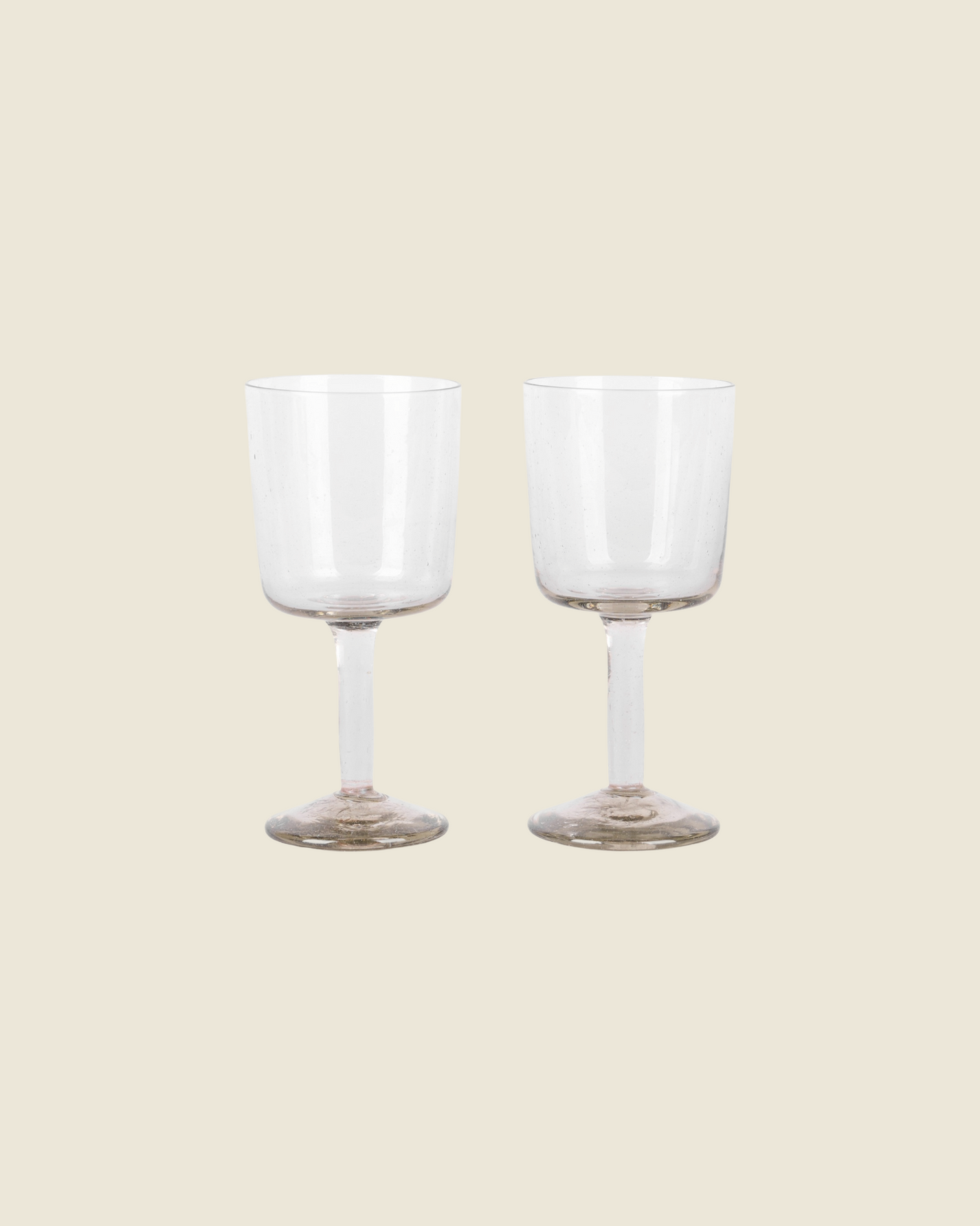 Isle Stem Glass | Set Of Two | Light Smoke