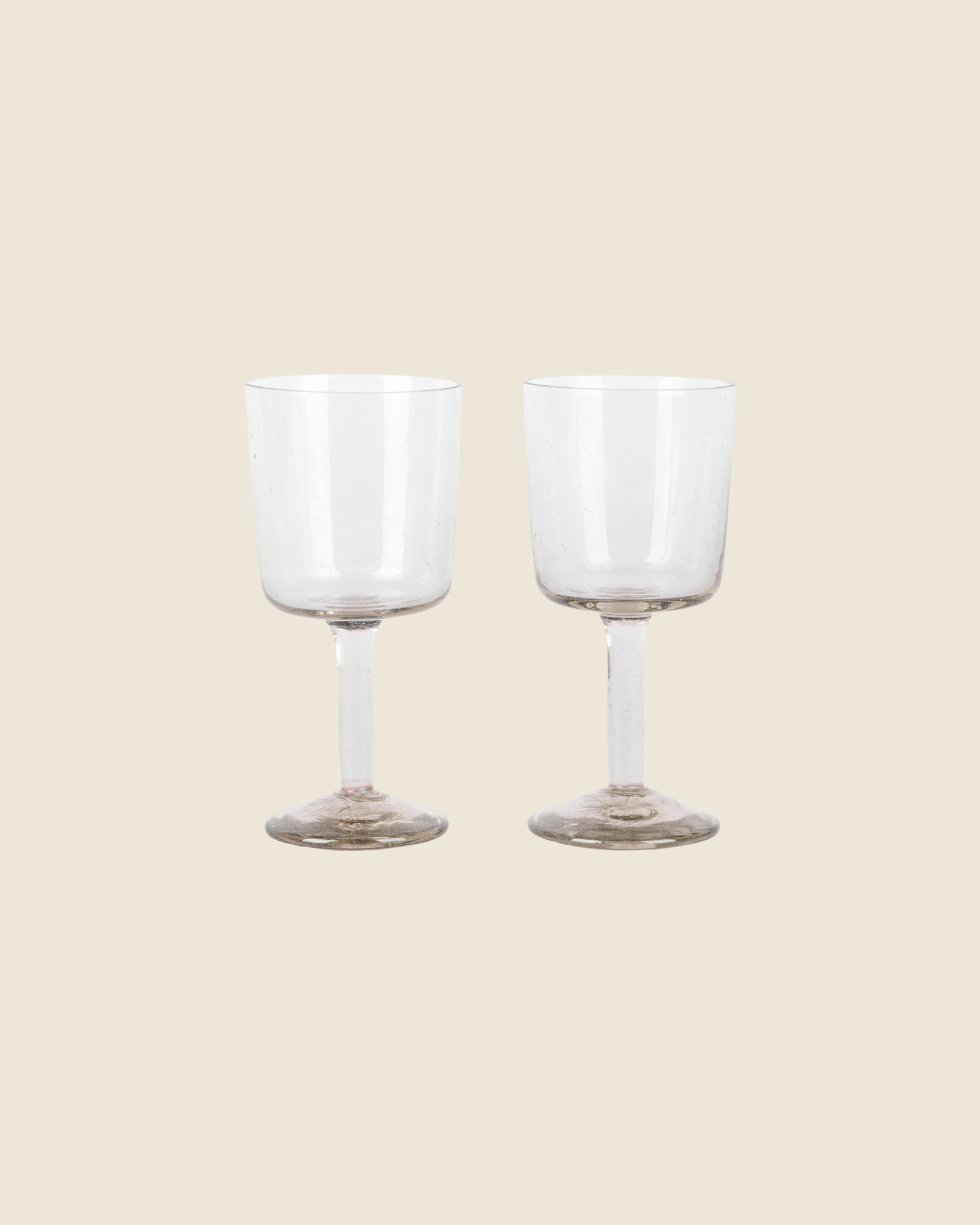 Isle Stem Glass | Set Of Two | Light Smoke