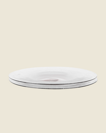 Isle Glass Plate | Set Of Two | Light Smoke