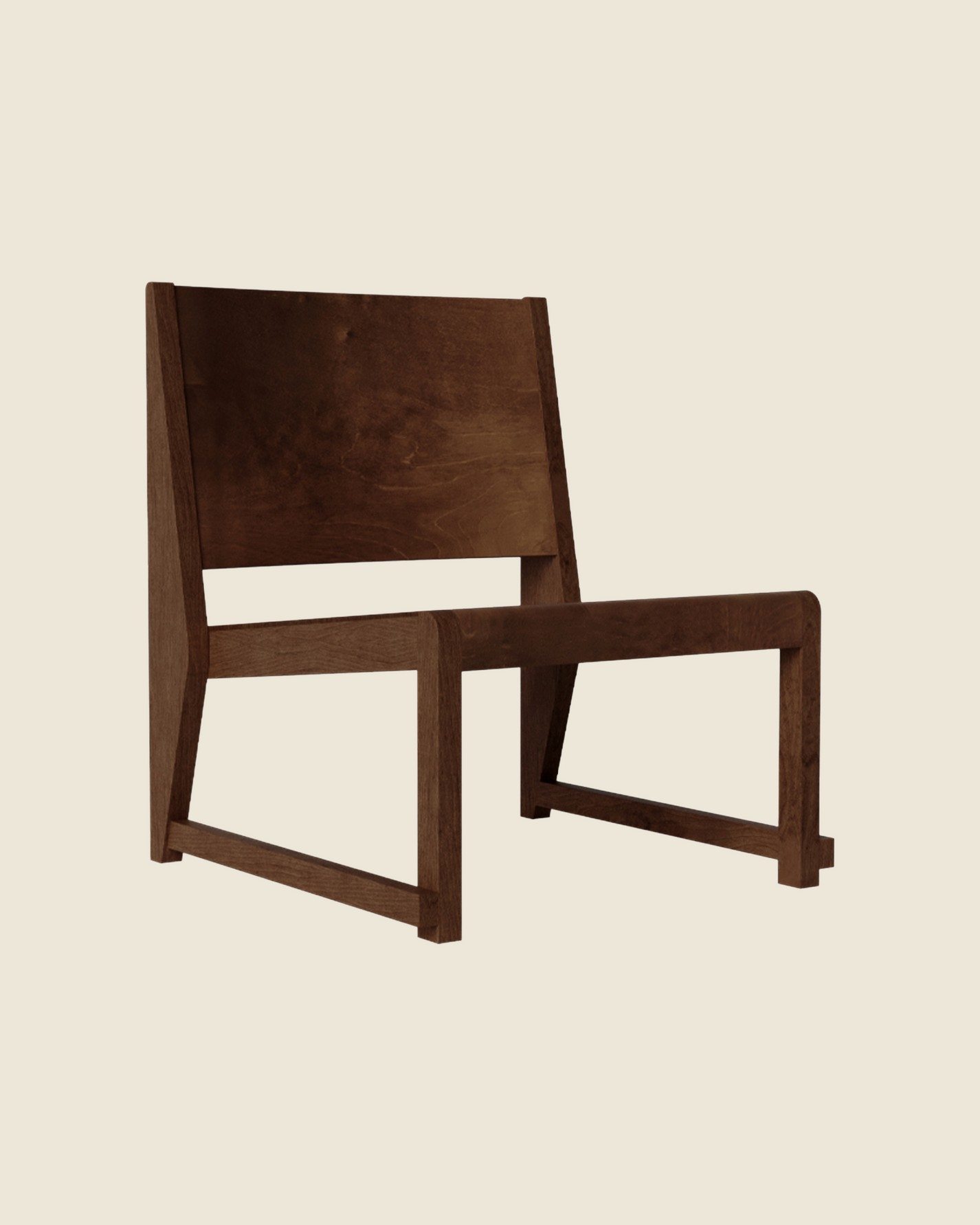 Easy Chair 01 | Dark Brown Birch