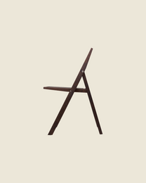 Folding Flat Chair | Dark Brown Birch