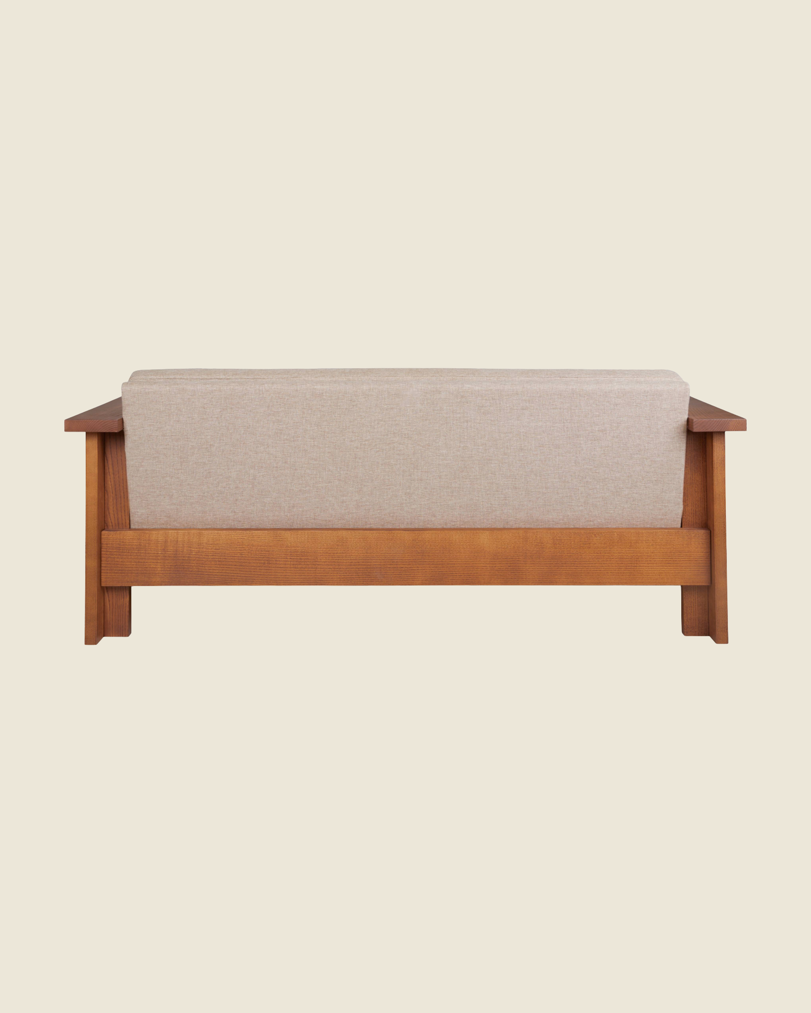 Symmetry Couch | Ash Wood | Oat Fabric