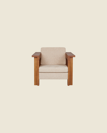 Symmetry Chair | Ash Wood | Oat Fabric