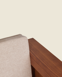 Symmetry Chair | Ash Wood | Oat Fabric