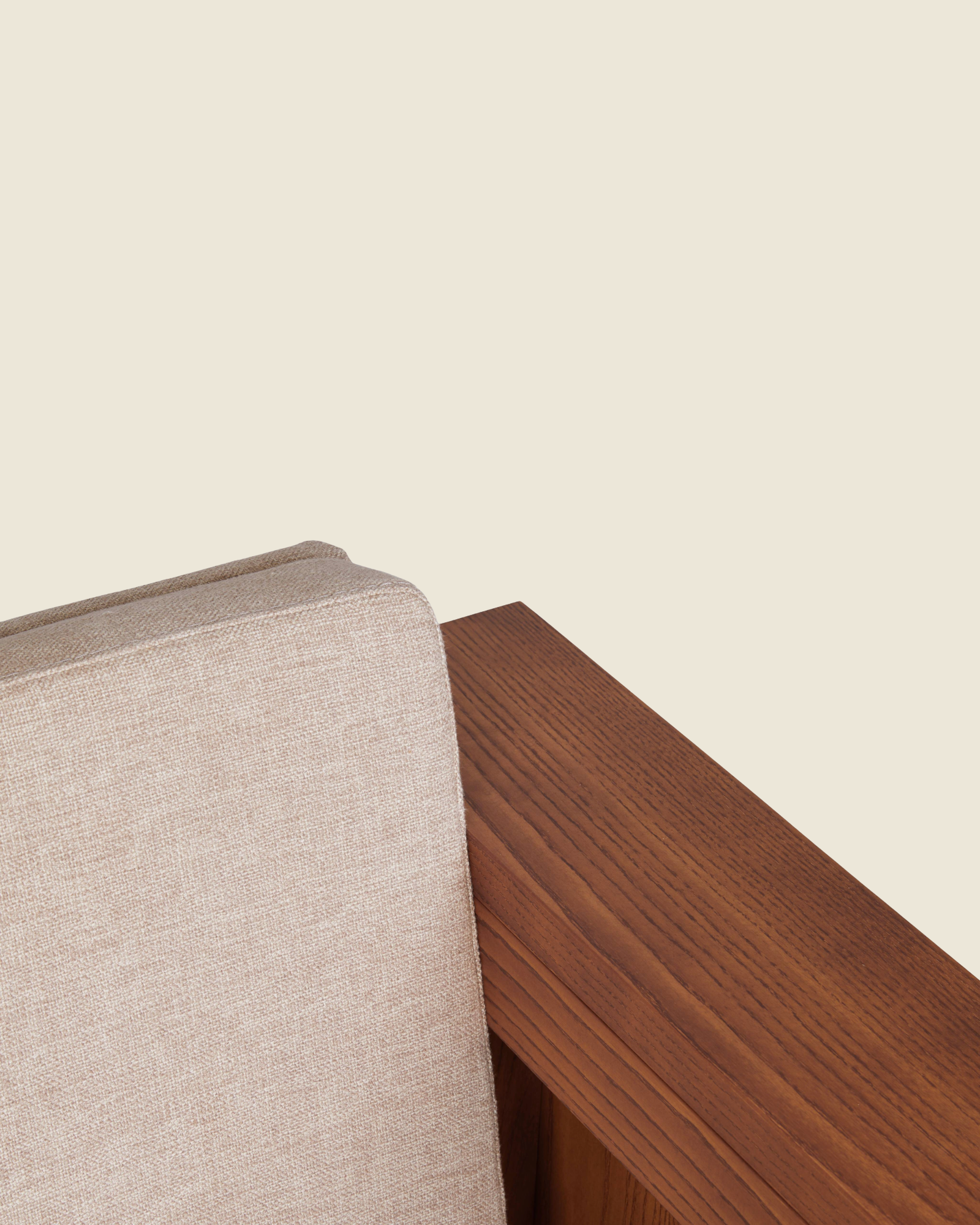 Symmetry Chair | Ash Wood | Oat Fabric