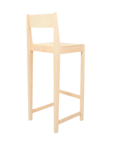 Bar Chair 01 | Natural Wood | H76