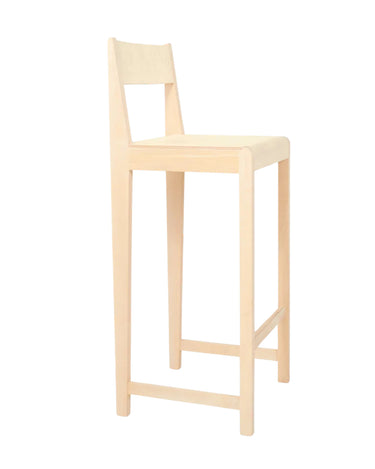 Bar Chair 01 | Natural Wood | H76