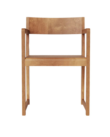 Armrest Chair 01 | Warm Brown Birch