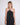 Linen Wrap Back Top | Black