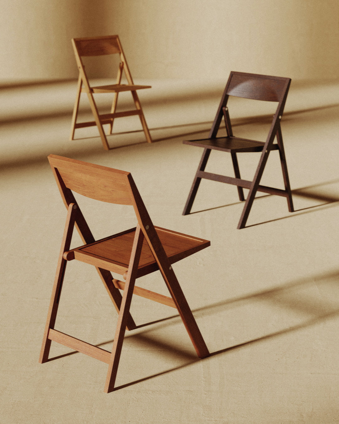 Folding Flat Chair | Warm Brown Birch