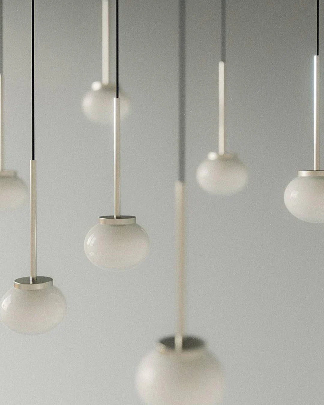 Ovoid Pendant Light | Stainless Steel | Single
