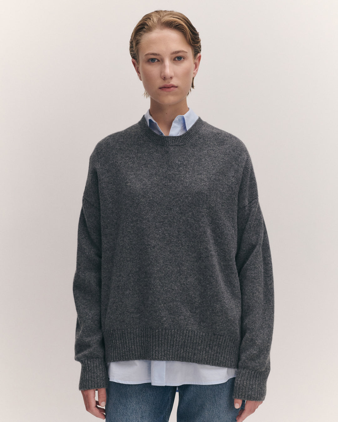 Innes Slouch Crewneck | Derby Grey