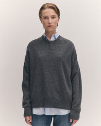 Innes Slouch Crewneck | Derby Grey