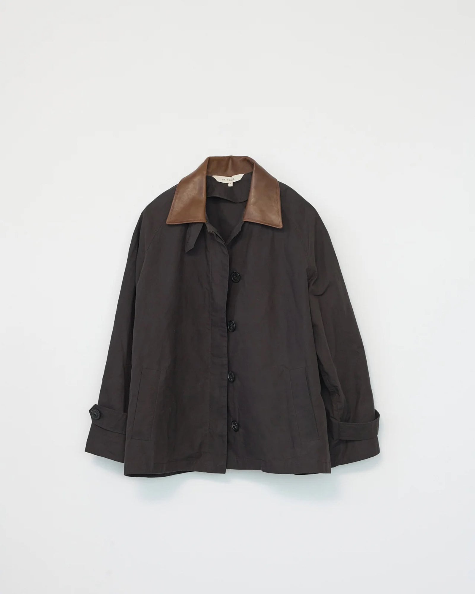 Waxed Cotton Jacket Mac | Brown