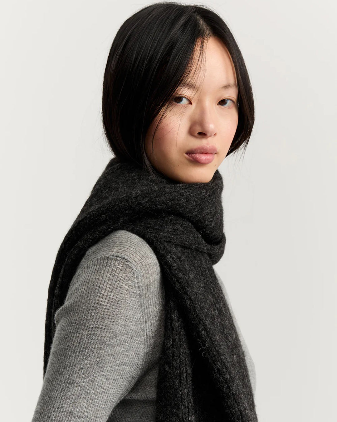 William Scarf | Pure Dark Grey