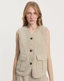 Vest Heavy Linen | Pure Natural