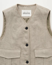 Vest Heavy Linen | Pure Natural
