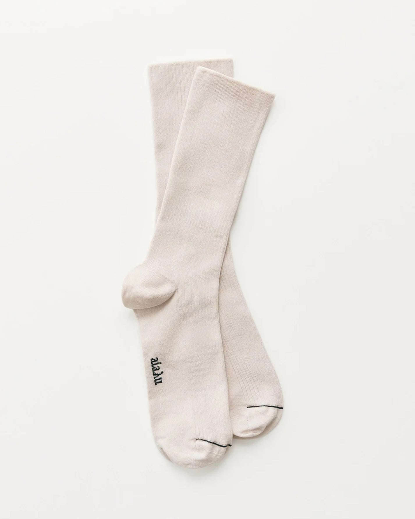 Cotton Rib Socks | Milk