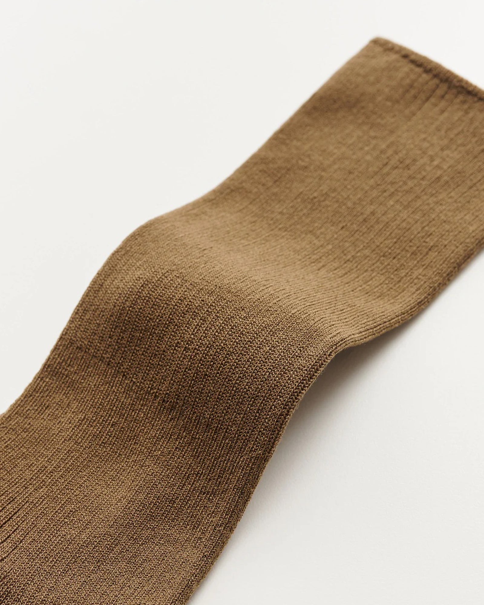 Cotton Rib Socks | Chestnut