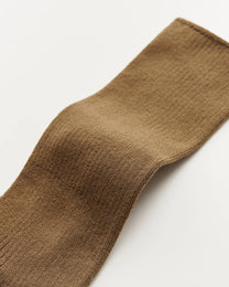Cotton Rib Socks | Chestnut