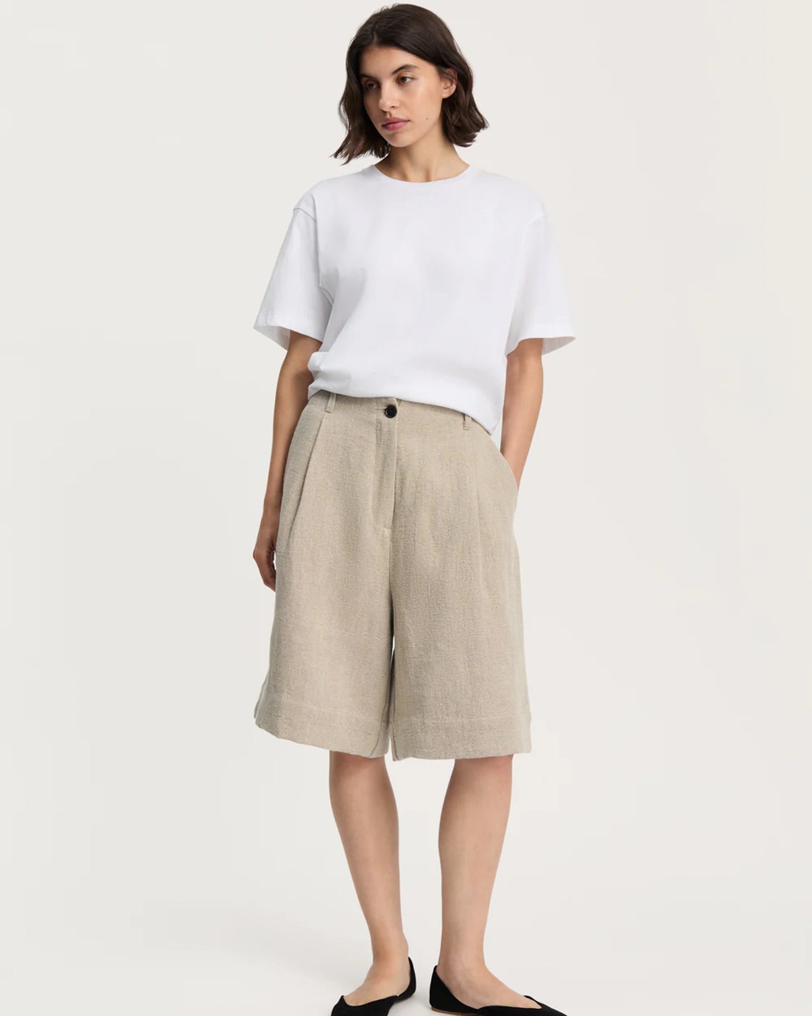 Willy Shorts Heavy Linen | Pure Natural