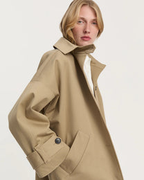 Jo Coat Twill | Classic Khaki
