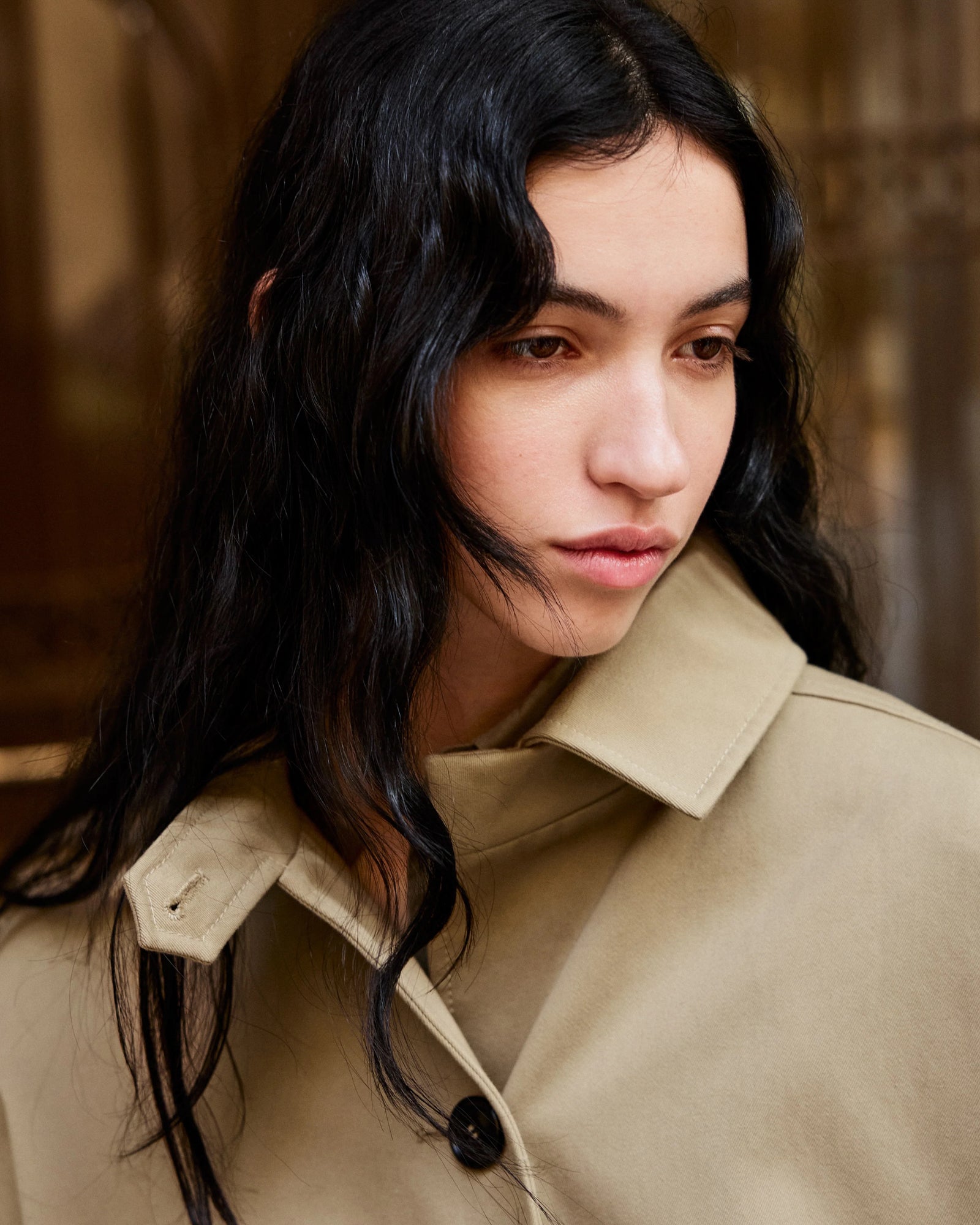 Jo Coat Twill | Classic Khaki