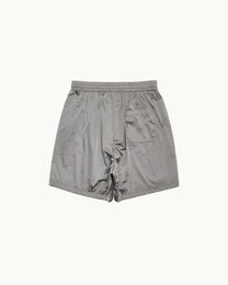 Glossy Nylon Banding Shorts | Grey