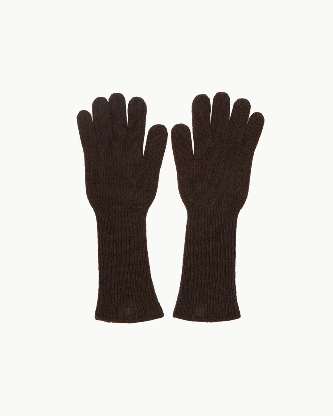 Fingerhole Gloves | Brown