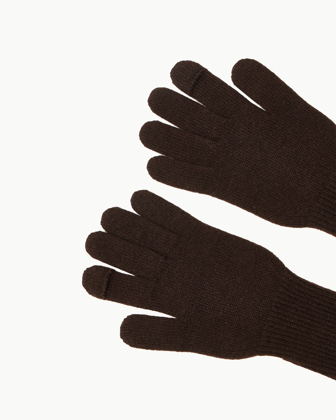Fingerhole Gloves | Brown