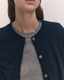 Enya Cashmere Cardigan | Navy