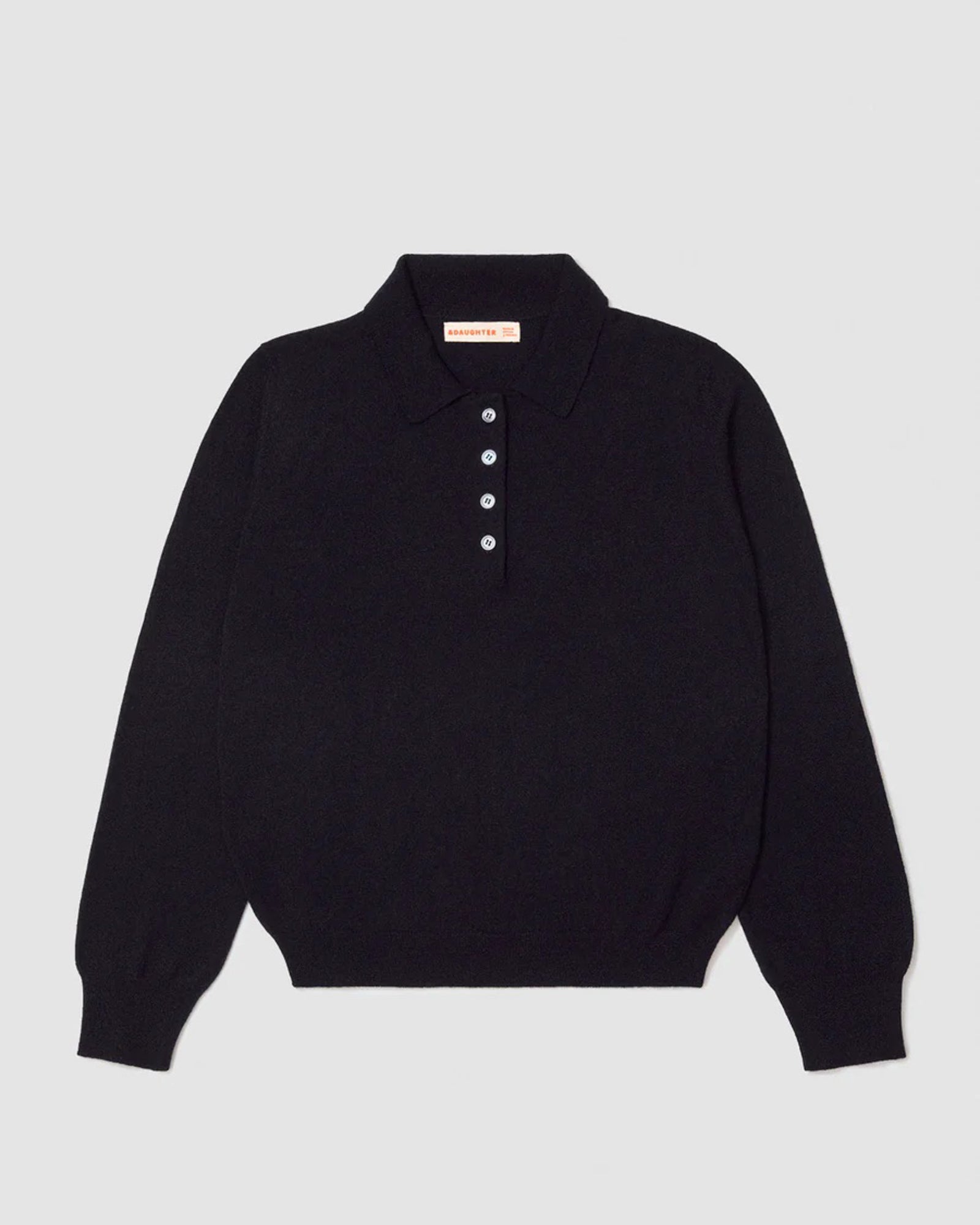 Aoife Cashmere Polo Shirt | Navy