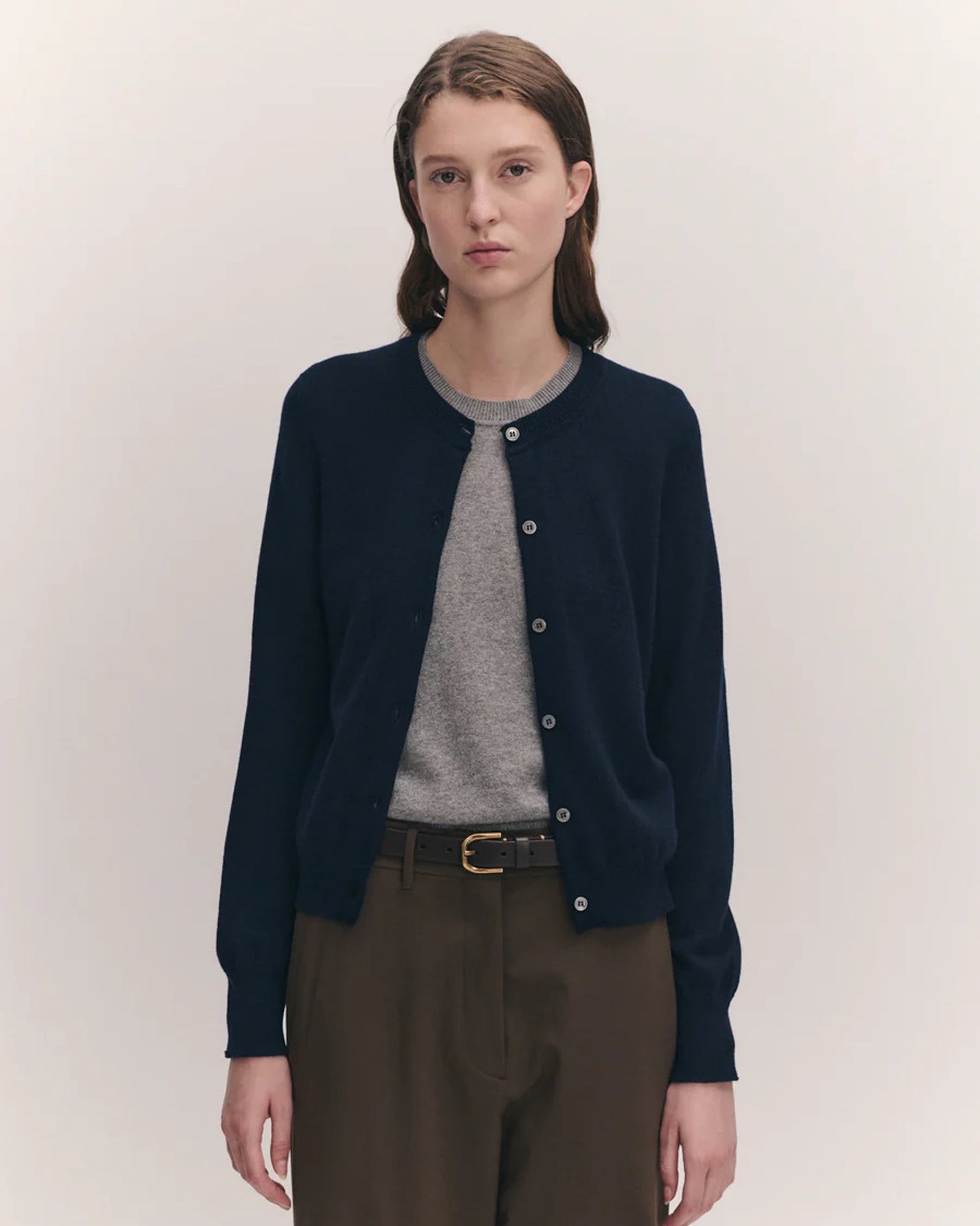 Enya Cashmere Cardigan | Navy