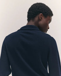Aoife Cashmere Polo Shirt | Navy