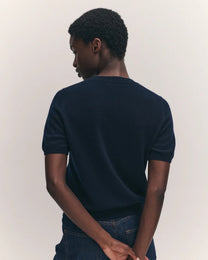 Emer Cashmere T-Shirt | Navy