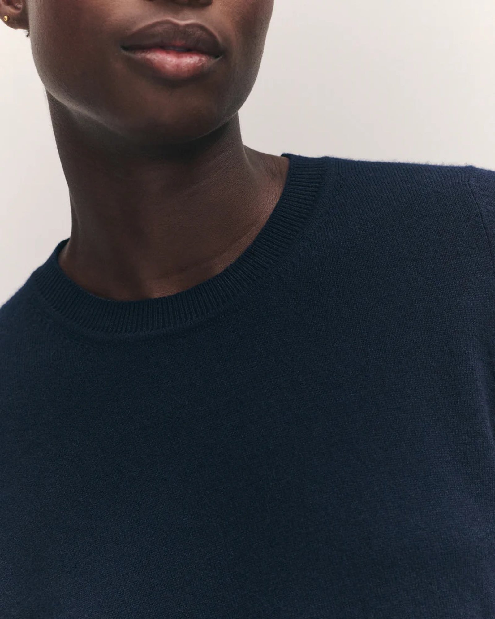 Emer Cashmere T-Shirt | Navy