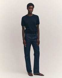 Emer Cashmere T-Shirt | Navy