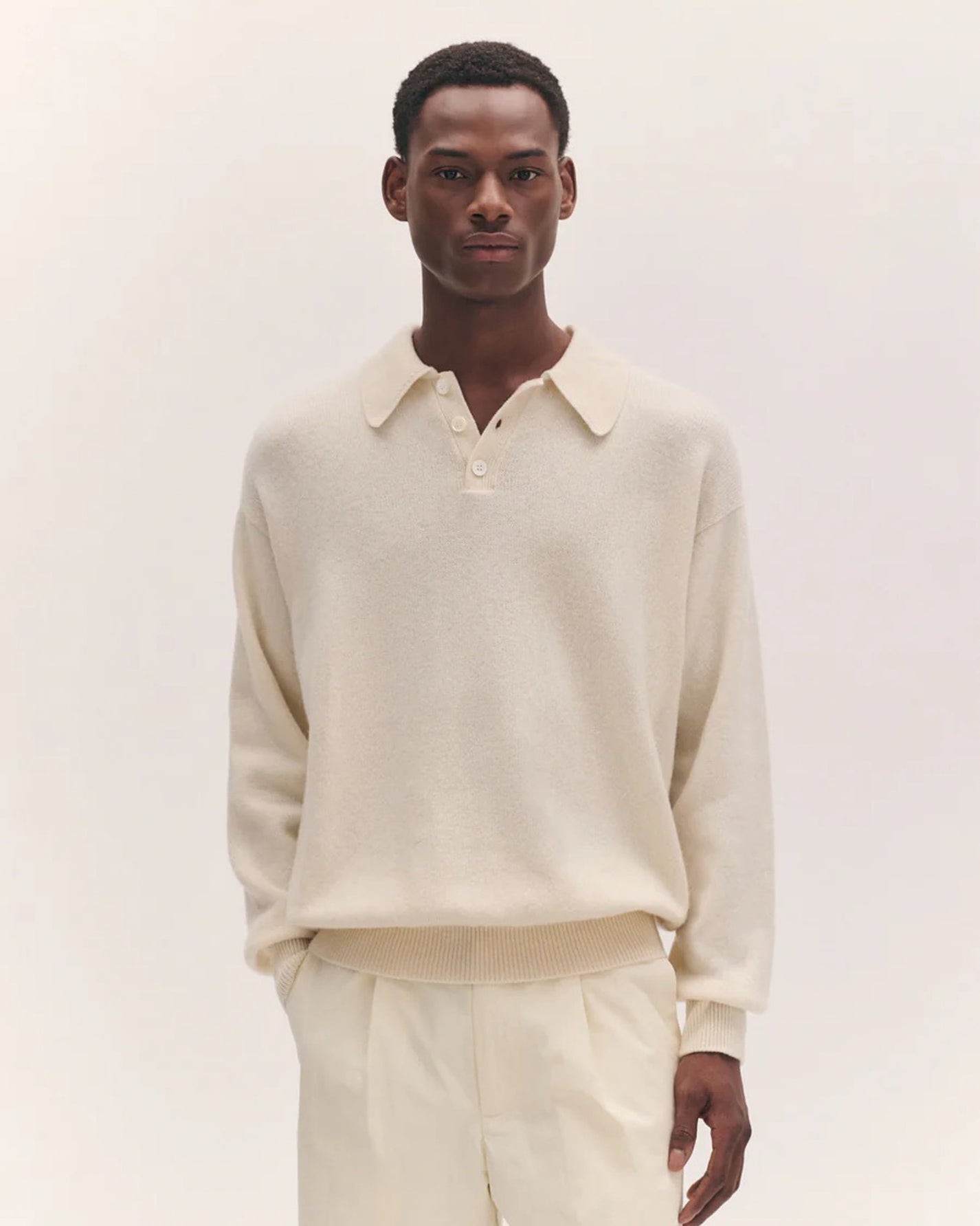 Edith Polo Shirt | White Undyed