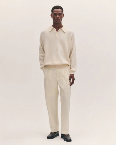 Edith Polo Shirt | White Undyed