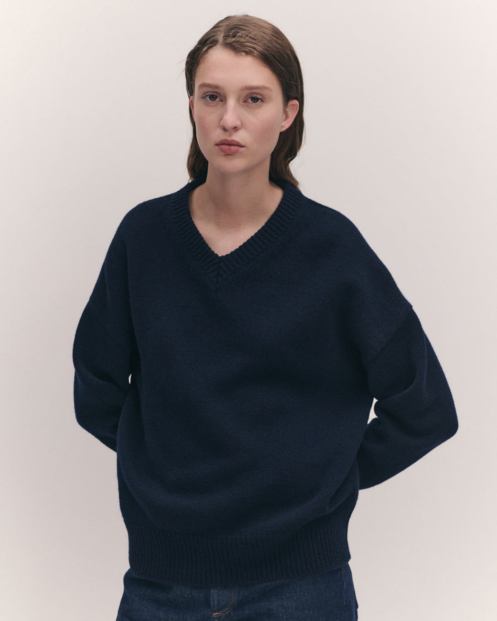 Balla Slouch V-Neck | Navy