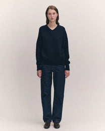 Balla Slouch V-Neck | Navy