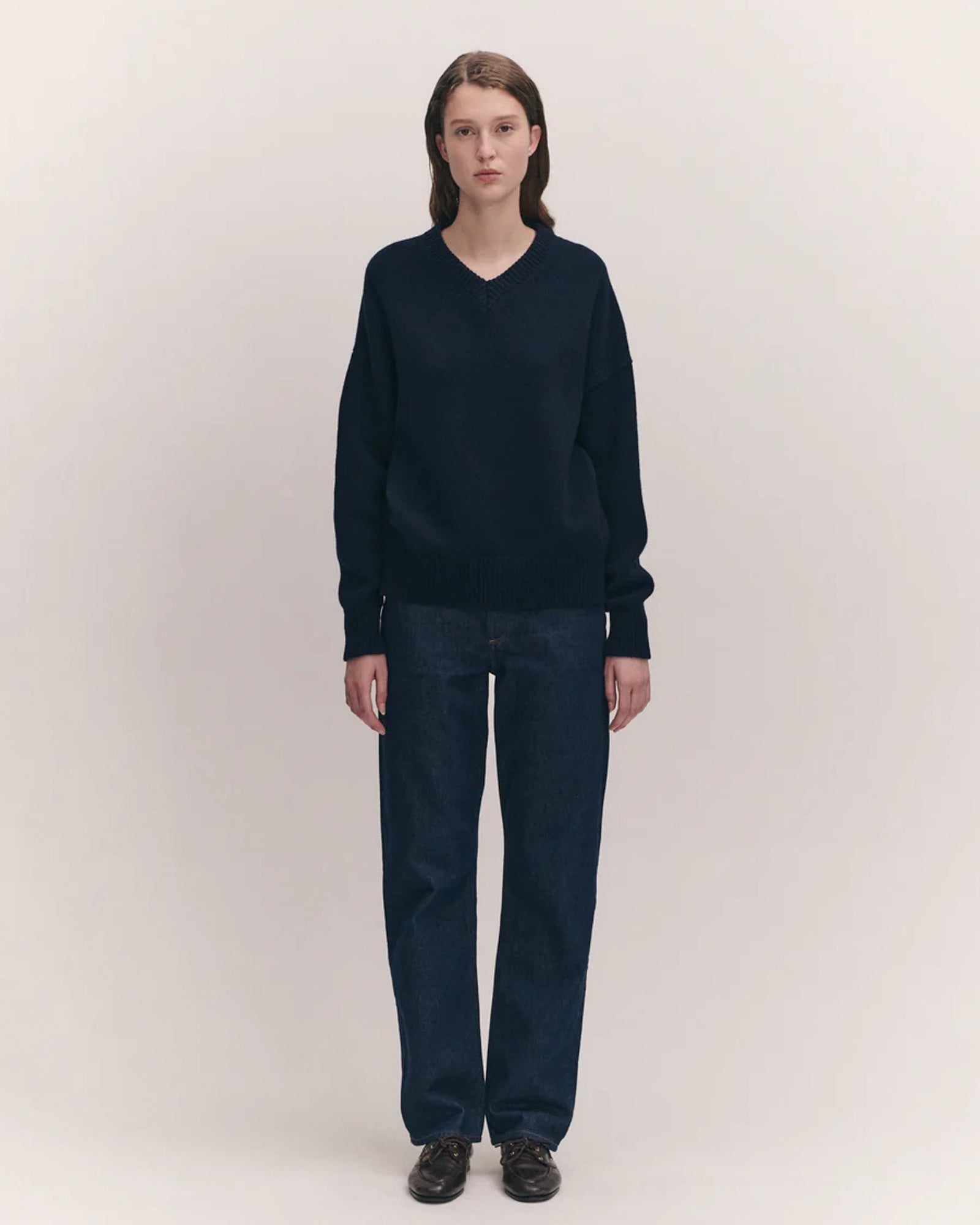 Balla Slouch V-Neck | Navy