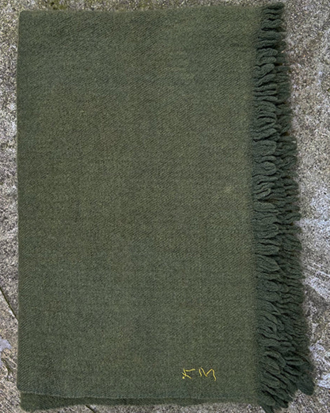 Wool Throw | Small | Olive