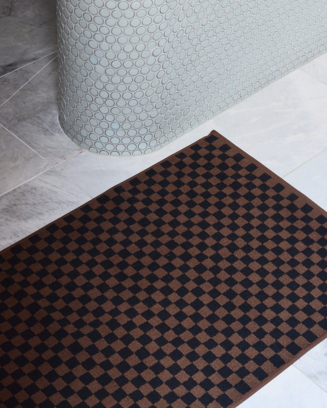 Beppu Bath Mat | Tabac &amp; Noir