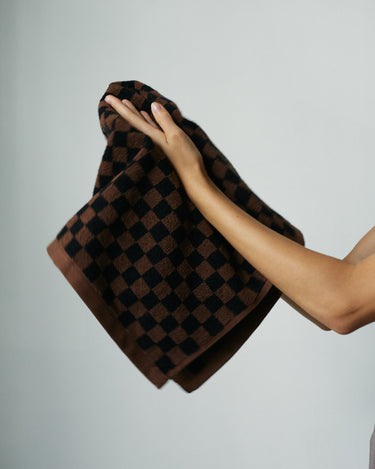 Josephine Hand Towel | Tabac & Noir