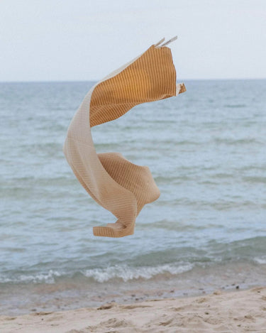 Terry Towel | Sand/Ecru Stripes