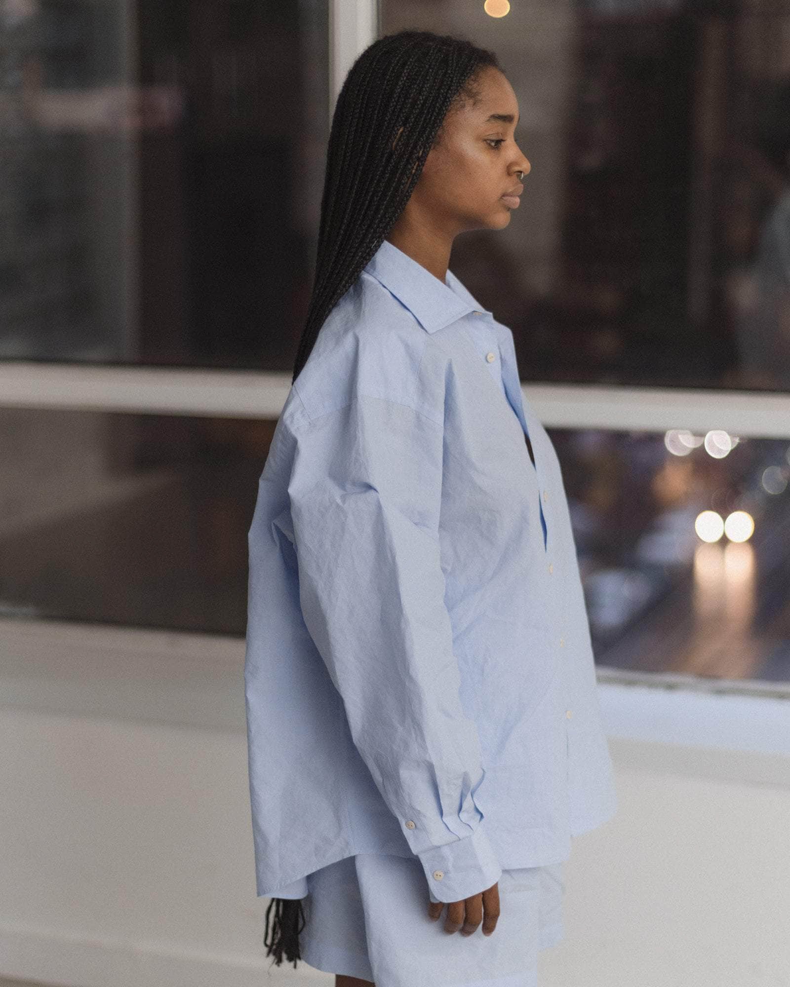 Claude Shirt | Sax Blue