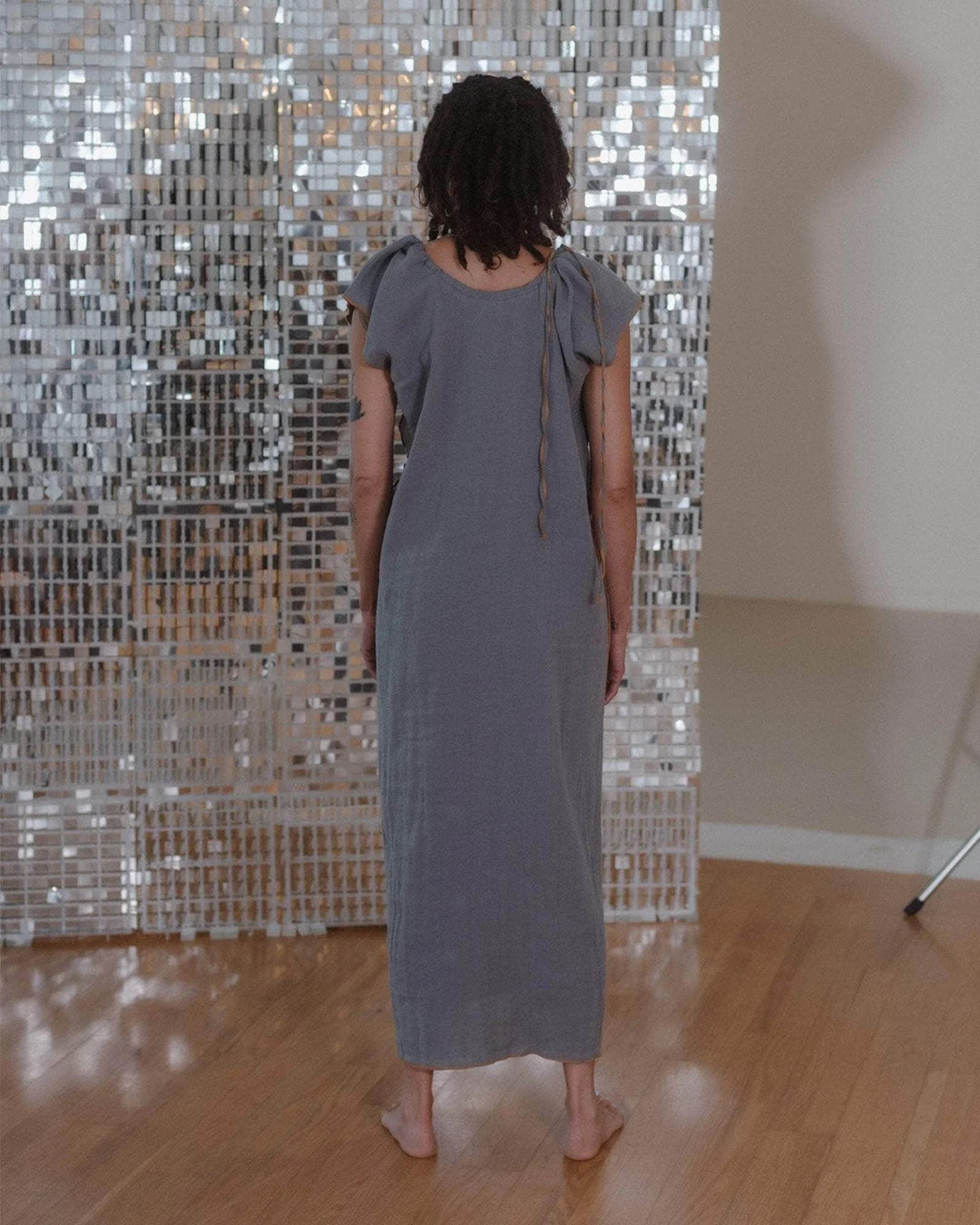 Max Dress | Bayon Grey/Yellow